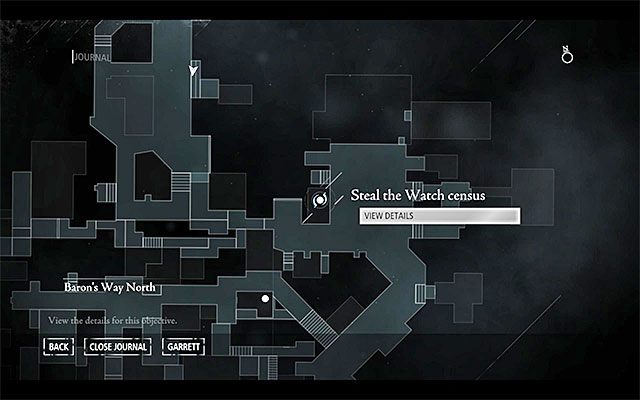 Cel podróży pokazany został na powyższym obrazku - jest on zlokalizowany w północno-zachodniej części Południowej Dzielnicy (South Quarter), a konkretnie w pobliżu targu rybnego [South Quarter / Riverside - Fish Hawkers Market] - Sprawdzenie ładunku | Poboczne zlecenia (Jobs) - Basso | Solucja Thief - Thief - poradnik do gry