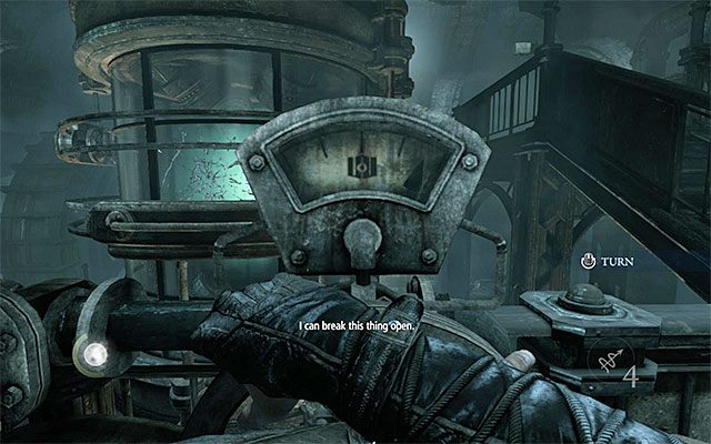 Użycie prawego pokrętła zwiększy ciśnienie - Zdobycie artefaktu | Rozdział 6 (Człowiek na rozstajach) | Solucja Thief - Thief - poradnik do gry