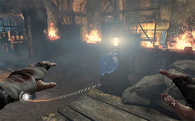 Obiekt, w który musisz uderzyć pałką - Przedostanie się na drugą stronę mostu | Rozdział 6 (Człowiek na rozstajach) - Thief - poradnik do gry