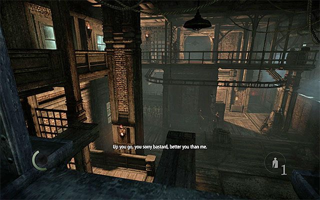 Do pierwszej części odlewni najlepiej jest wkroczyć przez jedną z górnych okiennic - Ustalenie miejsca składowania zwłok | Rozdział 2 (W proch się obrócisz) | Thief - Thief - poradnik do gry