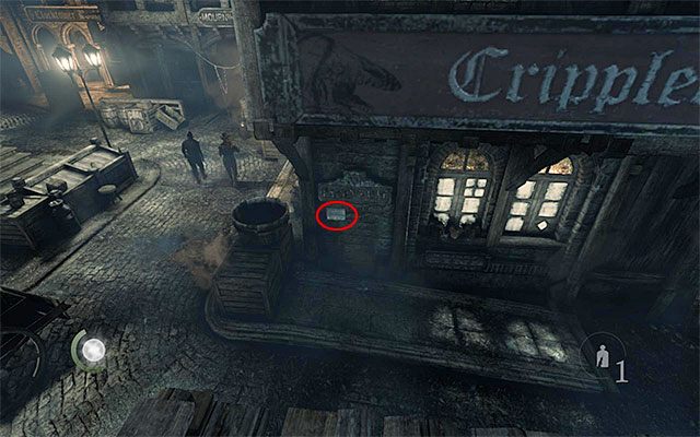 Tabliczka jest przyczepiona do ściany budynku - Tablice dziedzictwa Miasta | Znajdźki, sekretne obszary i wyzwania w Thief - Thief - poradnik do gry