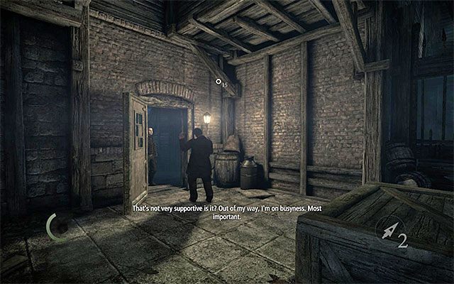 Nie wchodź do magazynu dopóki przeciwnicy nie przejdą do sąsiedniego pomieszczenia - Wesoła wyrocznia | Poboczne zlecenia (Client Jobs) - Vittori | Solucja Thief - Thief - poradnik do gry