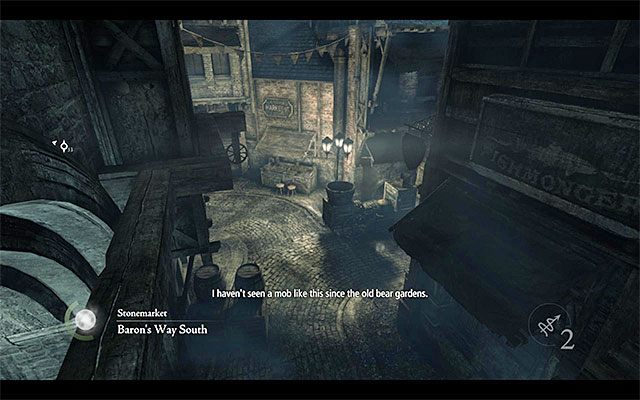 Górne kładki dla dzielnicą Barons Way South - Dotarcie do posiadłości Barona Northcresta w Auldale | Miasto (City) - Thief - poradnik do gry