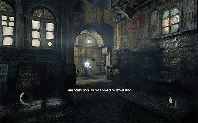 Wejście do tawerny Pod Koślawym Bełkotliwcem - Zleceniodawcy pobocznych misji | Wizyty w mieście w Thief - Thief - poradnik do gry