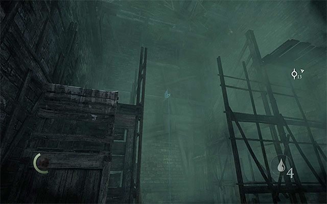 Wspinaj się na kolejne skrzynie - Dotarcie do głównej sali katedry | Rozdział 7 (Ukryte Miasto) | Solucja Thief - Thief - poradnik do gry