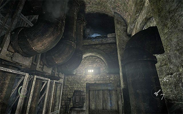 Możesz wspiać się i skorzystać z bocznego przejścia - Przeprawa przez pierwszą część podziemi | Rozdział 3 (Brudne tajemnice) | Thief - Thief - poradnik do gry