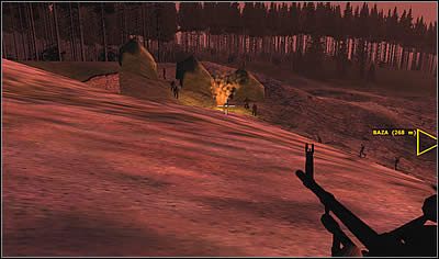 W okolicy może pojawić się standardowy duet T72 oraz BMP, możliwe, iż w obstawie kilku piechurów - Misja 05 - Potyczka | Operation Flashpoint Resistance - Operation Flashpoint: Resistance - poradnik do gry