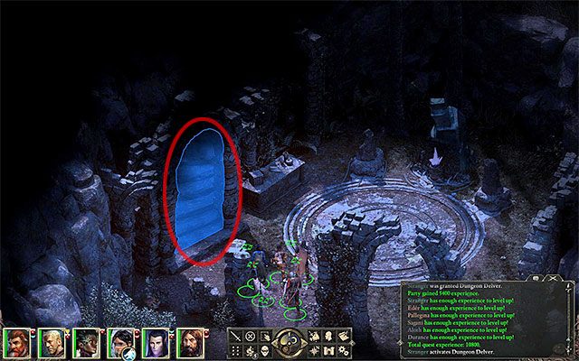Schody w Północnej Głuszy prowadzące do świątyni Hylei - Zadania bóstw otrzymane w Dorzeczu Wiązów | Pillars of Eternity - Pillars of Eternity - poradnik do gry