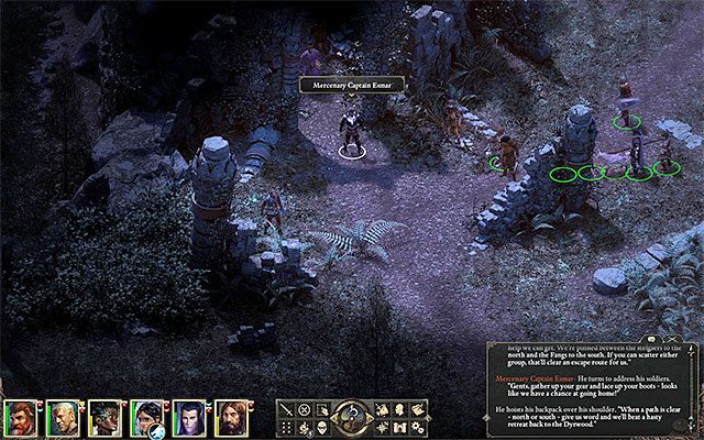 Członków ekspedycji odnajdziesz przy zniszczonej wieży - Poboczne zadania w Gawędzie | Pillars of Eternity - Pillars of Eternity - poradnik do gry