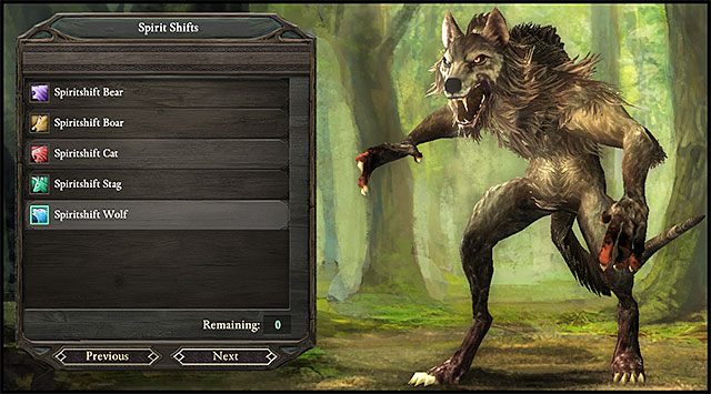 Zastanów się nad wyborem zwierzęcej formy. Nie będziesz mógł jej potem zmienić. - Pillars of Eternity: Druid | Klasy postaci - Pillars of Eternity - poradnik do gry