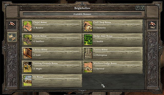 Śpiąc w łóżku w Jasnym Dworze, możesz wybrać bonus, jaki chcesz otrzymać. - Pillars of Eternity: Twierdza - ulepszenia - Pillars of Eternity - poradnik do gry