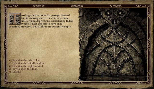 Podczas wkładania pieczęci do otworów weź pod uwagę narysowane symbole. - Pillars of Eternity: Bezkresne Ścieżki Od Nuy - poboczne zadania, solucja - Pillars of Eternity - poradnik do gry