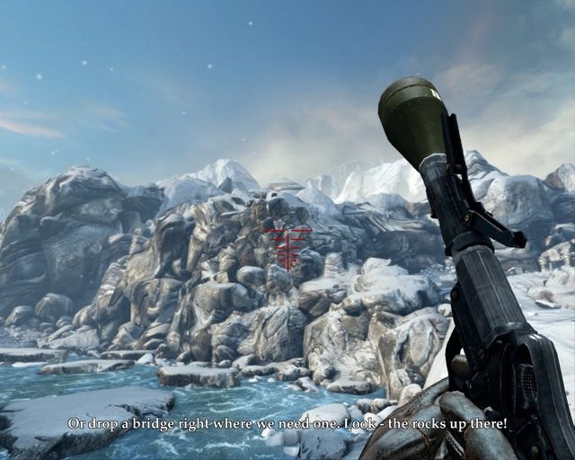 Zestawów broni jest tu całkiem sporo, ciekawe wykorzystanie - Arctic Base | Opis przejścia Deadfall Adventures - Deadfall Adventures - poradnik do gry