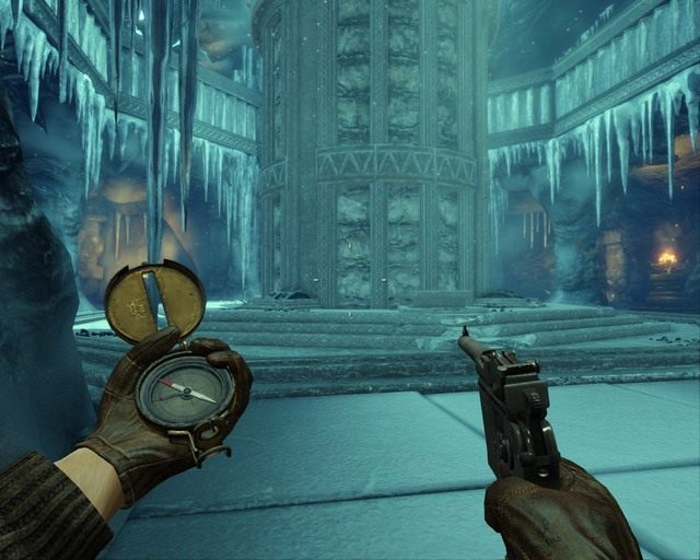 To winda, gdy na piedestale położysz posążek pojedzie w górę - Ice Temple | Opis przejścia Deadfall Adventures - Deadfall Adventures - poradnik do gry