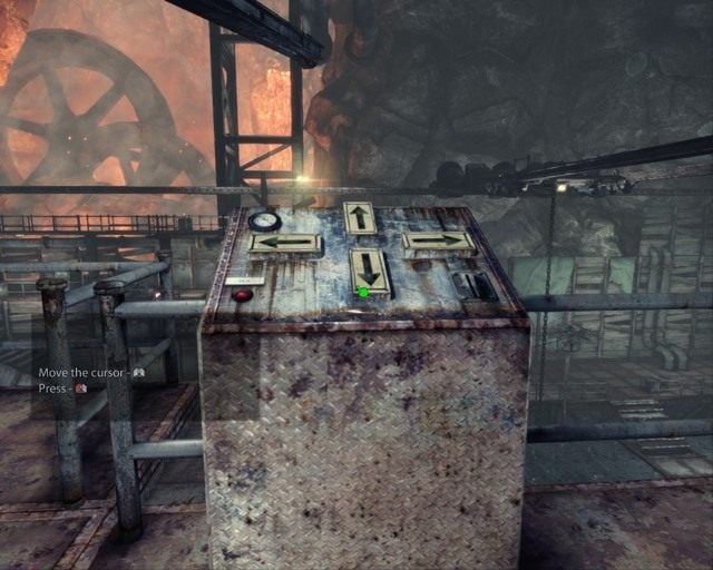 Za pomocą tej konsoli przesuwaj hak w lewo - Mines | Opis przejścia Deadfall Adventures - Deadfall Adventures - poradnik do gry