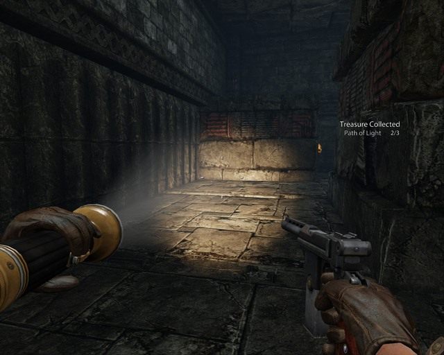 Widzisz złota czaszkę na screenie? Odpal ja by znaleźć dwa skarby - Xibalba | Skarby w Deadfall Adventures - Deadfall Adventures - poradnik do gry