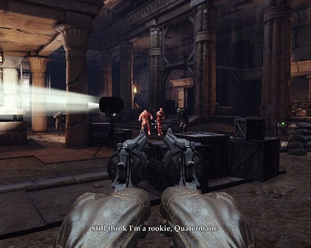 Pierwsza bitwa pomiędzy nazistami, oraz mumiami - Pyramid | Opis przejścia Deadfall Adventures - Deadfall Adventures - poradnik do gry