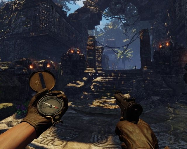 Niektórzy to maja gust, idź cały czas tą drogą uważając na pułapki - Mayan Jungle | Opis przejścia Deadfall Adventures - Deadfall Adventures - poradnik do gry