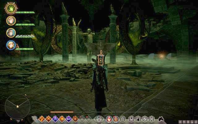 Przełącznik obracający łucznika - Dragon Age Inquisition: Zagadka Martwej Ręki (The Dead Hand puzzle) - Dragon Age: Inkwizycja - poradnik do gry