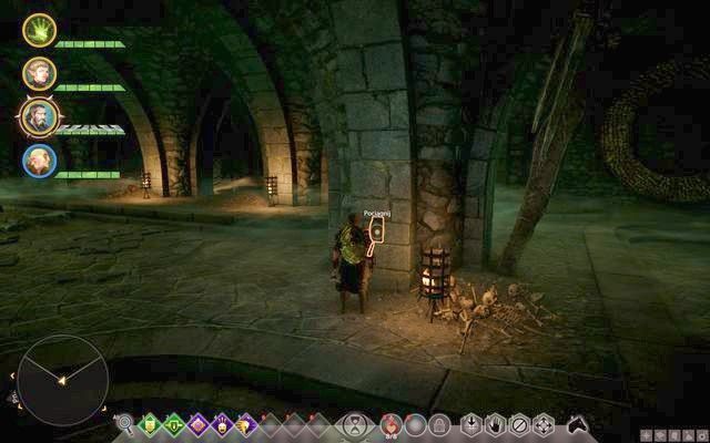 Przełącznik do krat po prawej stronie od wejścia - Dragon Age Inquisition: Zagadka Martwej Ręki (The Dead Hand puzzle) - Dragon Age: Inkwizycja - poradnik do gry
