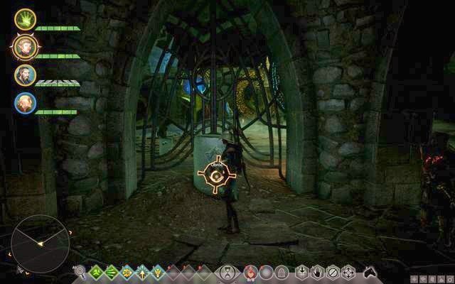 Pokrętło za kratami na lewo od wejścia - Dragon Age Inquisition: Zagadka Martwej Ręki (The Dead Hand puzzle) - Dragon Age: Inkwizycja - poradnik do gry