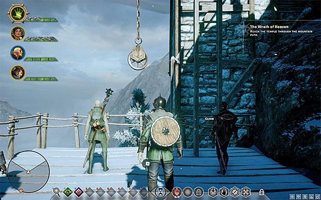 Miejsce rozpoczęcia przemarszu po wybraniu górskiej ścieżki - Dragon Age Inquisition: Gniew niebios (The Wrath of Heaven) - Dragon Age: Inkwizycja - poradnik do gry