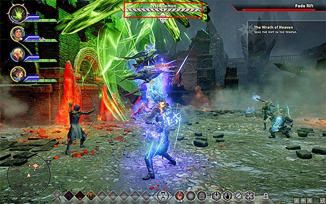 Najważniejszą informacją związaną z pojedynkiem z Demonem Pychy jest to, że nie możesz go atakować przez cały czas - Dragon Age Inquisition: Gniew niebios (The Wrath of Heaven) - Dragon Age: Inkwizycja - poradnik do gry