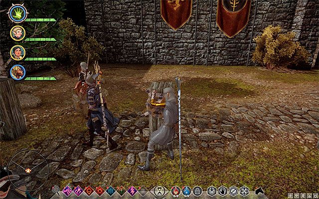 Wchodź w interakcję z pokrętłami żeby wznosić wybrane przez siebie flagi - Dragon Age Inquisition: Bohaterowie słusznej sprawy (Champions of the Just) - Dragon Age: Inkwizycja - poradnik do gry