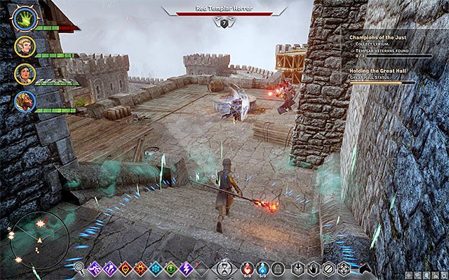 Jeden z weteranów przebywających w barakach - Dragon Age Inquisition: Bohaterowie słusznej sprawy (Champions of the Just) - Dragon Age: Inkwizycja - poradnik do gry