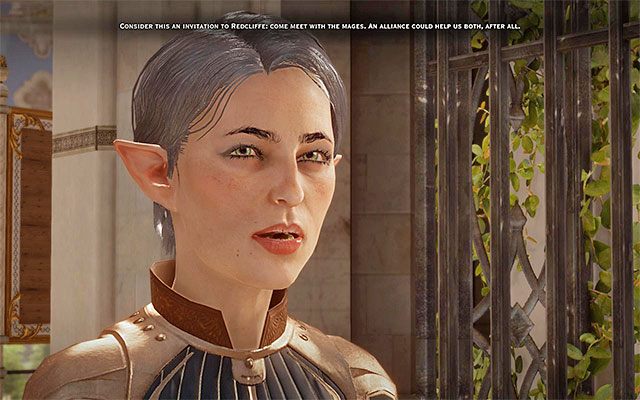 Fiona jest o wiele bardziej przyjaźnie nastawiona do drużyny od Luciusa - Dragon Age Inquisition: Szeptem (In Hushed Whispers) - Dragon Age: Inkwizycja - poradnik do gry