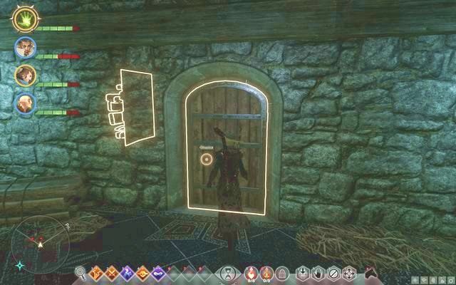 Przy skanowaniu terenu ujrzysz ścianę, która może zostać rozbita - Dragon Age Inquisition: Szeptem (In Hushed Whispers) - Dragon Age: Inkwizycja - poradnik do gry