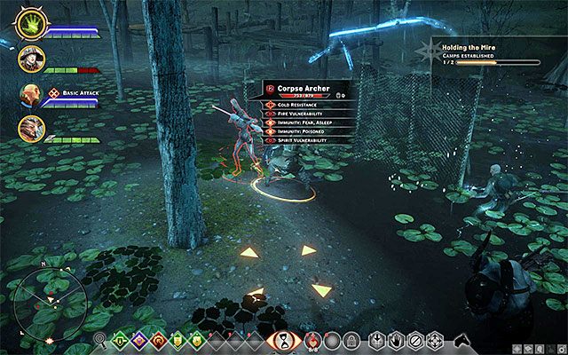 Przykład działania kamery planowania taktycznego - Dragon Age Inquisition: Pole bitwy - Dragon Age: Inkwizycja - poradnik do gry