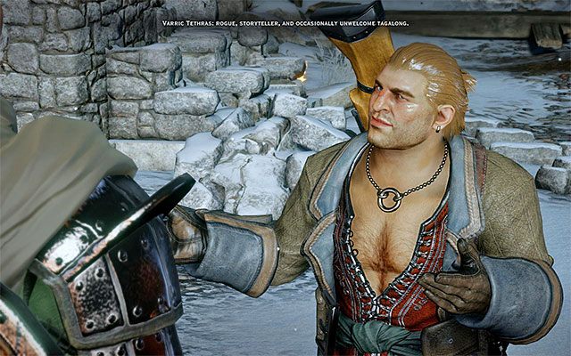 Varrik jest pierwszym towarzyszem łotrzykiem, który posiada dodatkowo własną unikalną broń - Dragon Age Inquisition: Sterowanie łotrzykami na polu bitwy - Dragon Age: Inkwizycja - poradnik do gry