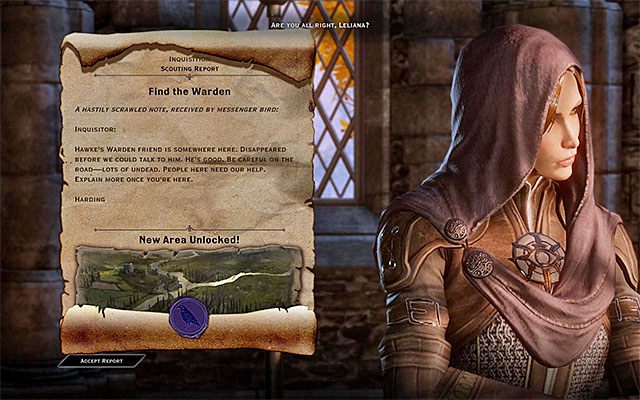Zaliczenie odpowiedniej misji z poziomu sali wojennej doprowadzi do odblokowania nowego obszaru świata gry i zostaniesz o tym oczywiście poinformowany - Dragon Age Inquisition: Odblokowywanie nowych obszarów świata - Dragon Age: Inkwizycja - poradnik do gry