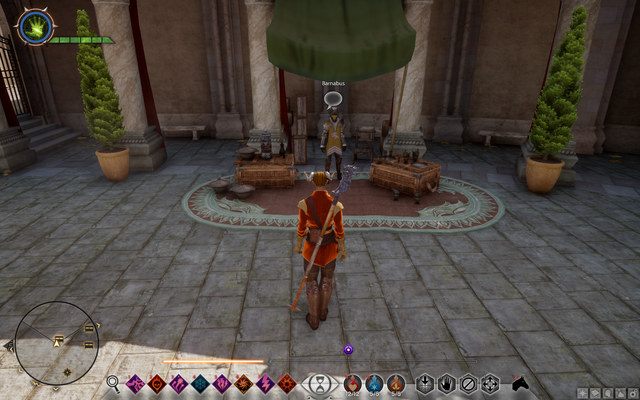 Jeden ze sklepikarzy w stolicy handlu Val Royeaux - Dragon Age Inquisition: Handlarze - Dragon Age: Inkwizycja - poradnik do gry