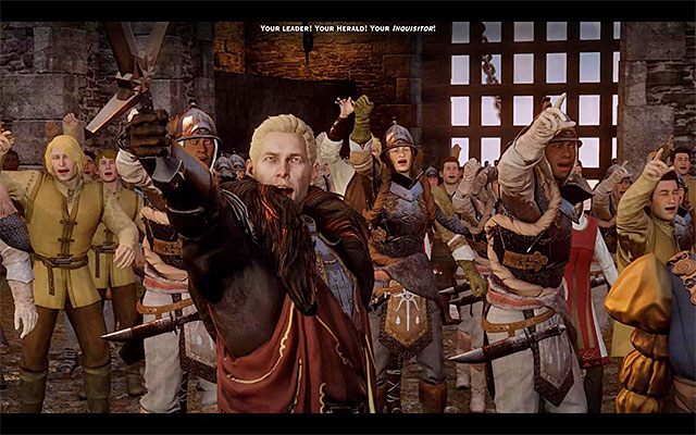 Nasza postać po dotarciu do Podniebnej Twierdzy (ma to miejsce w dalszej części gry) oficjalnie staje na czele Inkwizycji - Dragon Age Inquisition: Zarządzanie Inkwizycją - Dragon Age: Inkwizycja - poradnik do gry