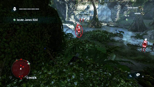 W tym miejscu sytuacja troszkę się już skomplikuje i zamiast szybkiego biegu trzeba będzie podejść do sprawy bardziej metodycznie - Nothing is True... - Assassins Creed IV: Black Flag - poradnik do gry