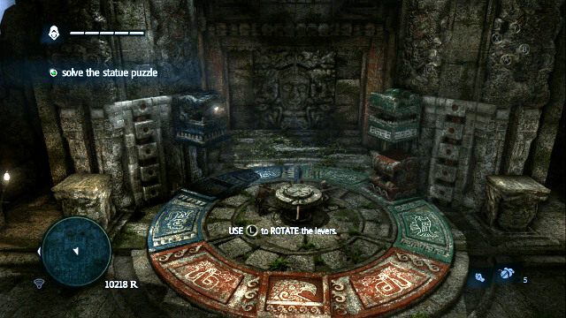 Ustaw odpowiednio niebieski kamień - The Sages Buried Secret - Assassins Creed IV: Black Flag - poradnik do gry