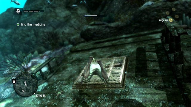 Lekarstwo znajduje się w zamkniętej części z klapą ze zdjęcia - Diving For Medicines - Assassins Creed IV: Black Flag - poradnik do gry