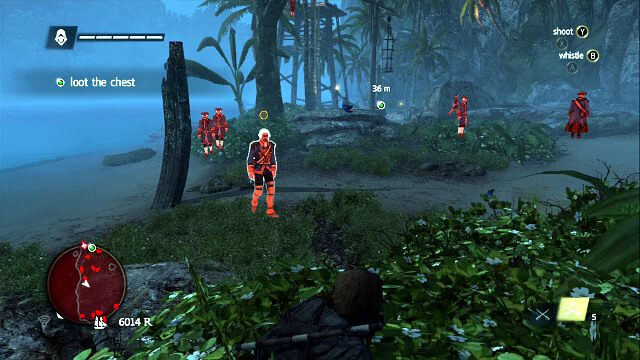 Z krzaków trzymaj się lewej strony - Black Barts Gambit - Assassins Creed IV: Black Flag - poradnik do gry