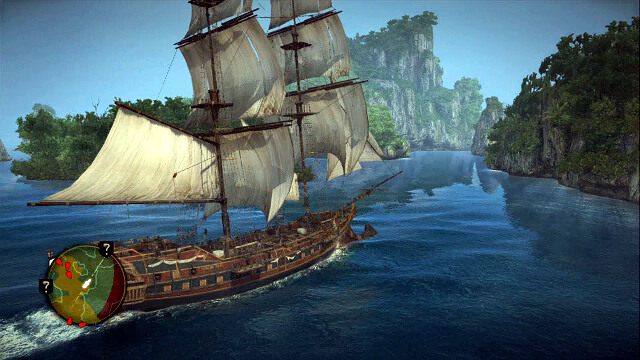 Omijaj wrogie statki obserwując minimapę - Murder and Mayhem - Assassins Creed IV: Black Flag - poradnik do gry