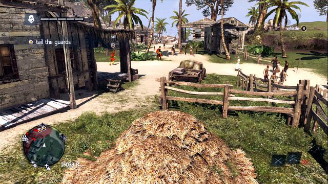 Przed ostatnim domem skręć w prawo by wyjść z terenu zamkniętego - Commodore Eighty-Sixed - Assassins Creed IV: Black Flag - poradnik do gry