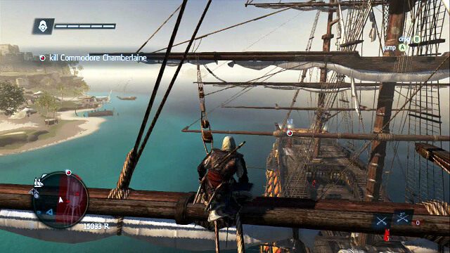 Przejdź na środkowy maszt - Commodore Eighty-Sixed - Assassins Creed IV: Black Flag - poradnik do gry