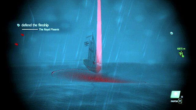 Używaj moździerza by z daleka szybko niszczyć statki - The Fireship - Assassins Creed IV: Black Flag - poradnik do gry