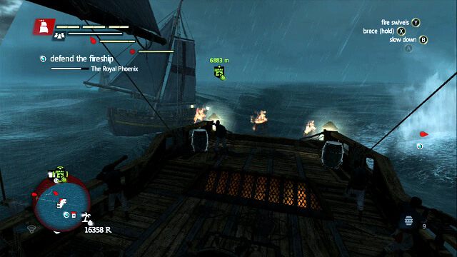 Beczki uderzające w przeciwnika - The Fireship - Assassins Creed IV: Black Flag - poradnik do gry