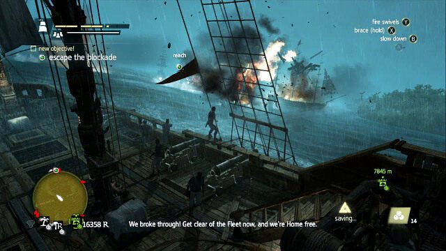Trzymaj się z dala w momencie wybuchu - The Fireship - Assassins Creed IV: Black Flag - poradnik do gry