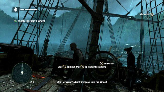 Zwracaj uwagę na informacje o klawiszologii - Edward Kenway - Assassins Creed IV: Black Flag - poradnik do gry