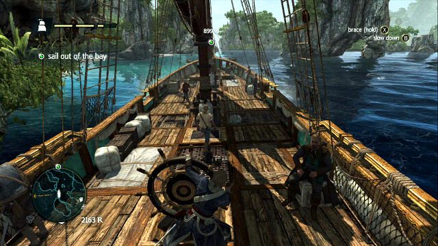 Zwalniając statek zwiększasz jego manewrowość - Edward Kenway - Assassins Creed IV: Black Flag - poradnik do gry