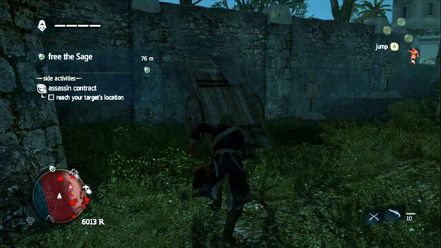 Wykorzystaj wóz, by dostać się na górę - Claiming Whats Due - Assassins Creed IV: Black Flag - poradnik do gry