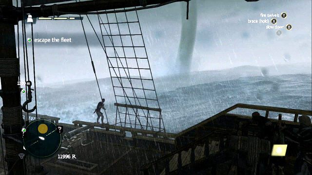 Na koniec omijaj tornada - The Treasure Fleet - Assassins Creed IV: Black Flag - poradnik do gry